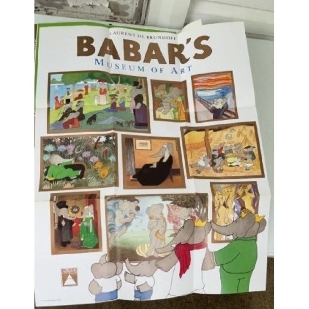 Babar's Museum of Art by Laurent de Brunhoff (2003, Hardcover) EC